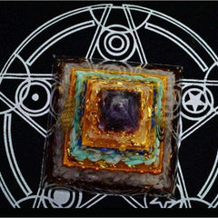 Chakra Awakening Handmade Orgone Crystal Pyramid