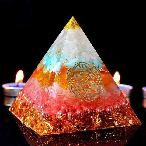 Image of Fortune Field Of Life Reiki Awakening Orgonite Pyramid