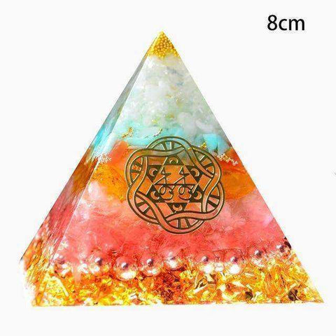 Image of Fortune Field Of Life Reiki Awakening Orgonite Pyramid