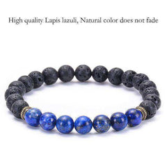7 Chakra Awakening Healing Lavastone Crystal Bracelet