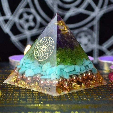 Image of Healing Energy Awakening Orgone Crystal Pyramid
