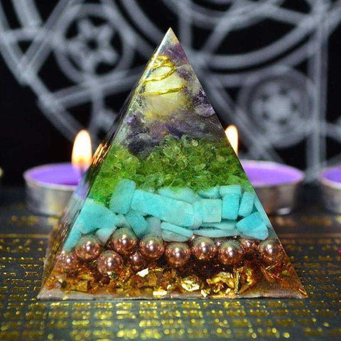 Image of Healing Energy Awakening Orgone Crystal Pyramid