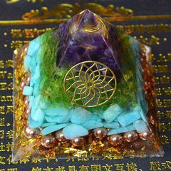 Healing Energy Awakening Orgone Crystal Pyramid