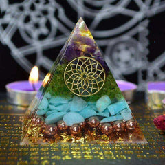 Healing Energy Awakening Orgone Crystal Pyramid