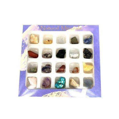 Image of 20pcs Tumbled Mini Ores Stone Collection