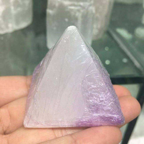Image of Selenite Awakening Crystal Pyramid Reiki Chakra Healing