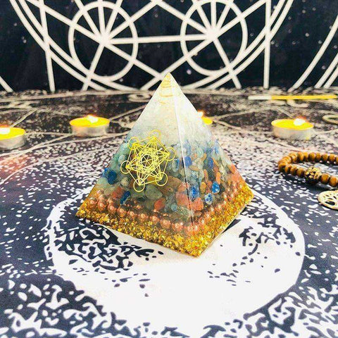 Image of Beautiful Awakening Orgonite Crystal Pyramid