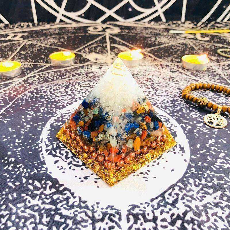 Beautiful Awakening Orgonite Crystal Pyramid