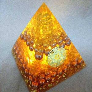 Wealth Gathering Awakening Orgone Crystal Pyramid
