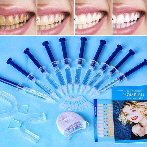 Professional Quality Peroxide Teeth Whitening Kit With LED Light