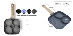 Four-hole Frying Non-stick Egg Pancake Steak Thickened Omelet Pot Pan