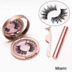 5 Magnetic Eyelashes Liquid Eyeliner Eyelash Curler Set