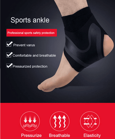 Image of Adjustable Elastic Ankle Sleeve Foot Bandage Anti-Sprain Support