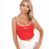 Sexy Women Crop Top 2021 Summer Honey Letter Embroidery Camisole