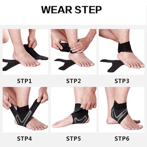 Adjustable Elastic Ankle Sleeve Foot Bandage Anti-Sprain Support