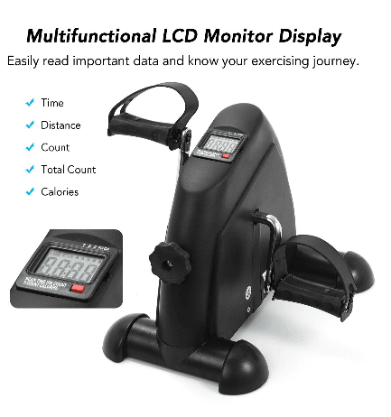 Image of New LCD Display Pedal Exercise Indoor Cycling Stepper