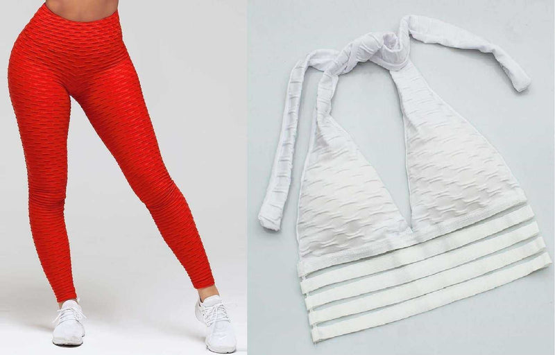 Women Standard Fold Push Up Ankle-Length Breathable Fitness Leggings