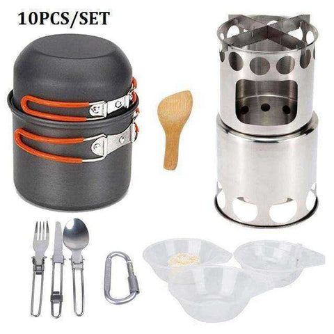 Image of Elegant Outdoor Camping Cookware Set
