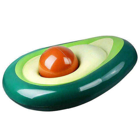 Image of Green Avocado Inflatable Swimming Pool Beach Raft Float