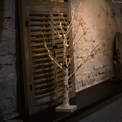 New 60cm Silver Birch LED Tree Lamp