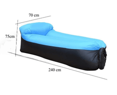 Adult Beach Lounge Chair Fast Folding Waterproof Inflatable Air Bed