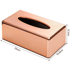 Elegant Royal Rose Gold Tissue Box