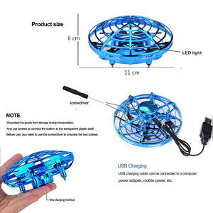 Mini RC UFO Drone Aircraft Hand Sensing Infrared Quadcopter