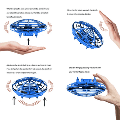 Mini RC UFO Drone Aircraft Hand Sensing Infrared Quadcopter
