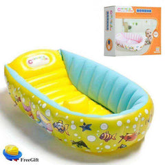 Portable Inflatable Baby Bath Tub Cushion Warm With Air Pump