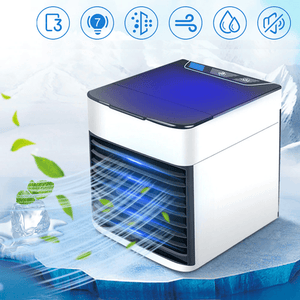 New Portable Air Conditioner Cooler Humidifier Purifier With 7 Color Led