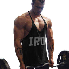 Men's Athletic Printed Gym Workout Bodybuilding Tank Tops Stringer