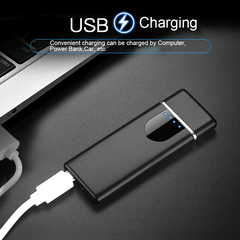 Aesthetic Electric Windproof Electronic Ultra-thin USB Cigarette Lighter
