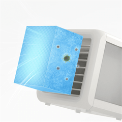 New Dual Tank Mini Portable Usb Air Conditioner Humidifier Purifier With 7 Color LED
