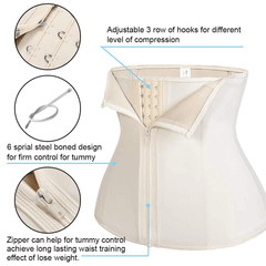 Double Control Waist Trainer Corset Body Shaper