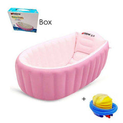 Portable Inflatable Baby Bath Tub Cushion Warm With Air Pump