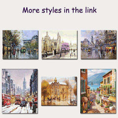 Landscape on canvas acrylic Painting By Numbers DIY 60x75cm Frame Digital Painting Draw Number