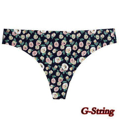 Sexy Seamless Flowers Print Slip Breathable Underwear For Women - AWAKENING AESTHETICS