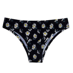 Sexy Seamless Flowers Print Slip Breathable Underwear For Women - AWAKENING AESTHETICS