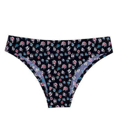 Sexy Seamless Flowers Print Slip Breathable Underwear For Women - AWAKENING AESTHETICS