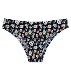Sexy Seamless Flowers Print Slip Breathable Underwear For Women - AWAKENING AESTHETICS