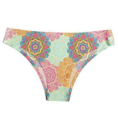 Sexy Seamless Flowers Print Slip Breathable Underwear For Women - AWAKENING AESTHETICS