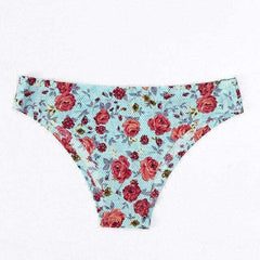 Sexy Seamless Flowers Print Slip Breathable Underwear For Women - AWAKENING AESTHETICS