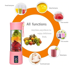 Aesthetic 380ml Handheld Bottle Blender Mixer Mini Juicer Machine
