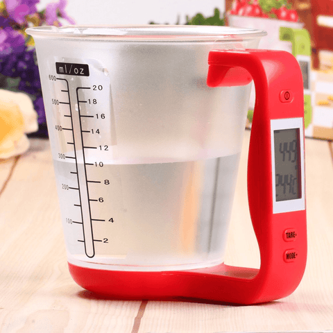 Image of Aesthetic Multifunctional Digital Temperature Liquid Measuring Scale Cups