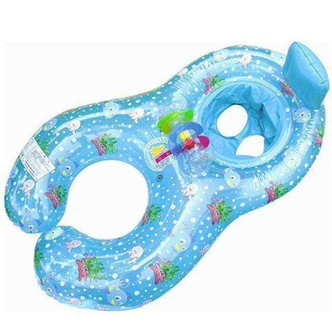 Image of Swimming - Inflatable Baby & Mother Swimming Ring