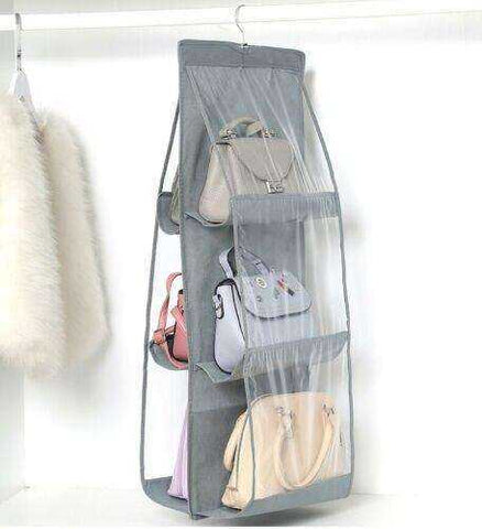 Image of 3 Layers 6 Pocket Foldable Hanging Bag