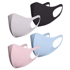 4pc Adult Washable Mouth Caps Reusable Protection Face Mask