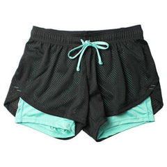 Women Yoga Short Leggins  Mesh Breathable
