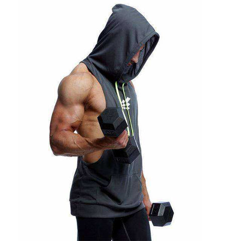 Image of Gym North Summer Aesthetic Bodybuilding Hooded Tank Top