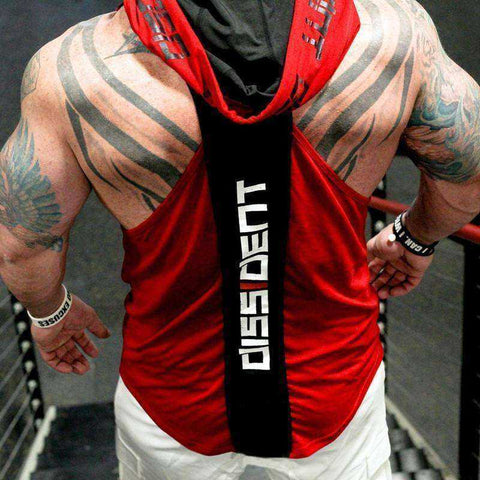 Image of Dissident Aesthetic Bodybuilding Tank Top Hoody